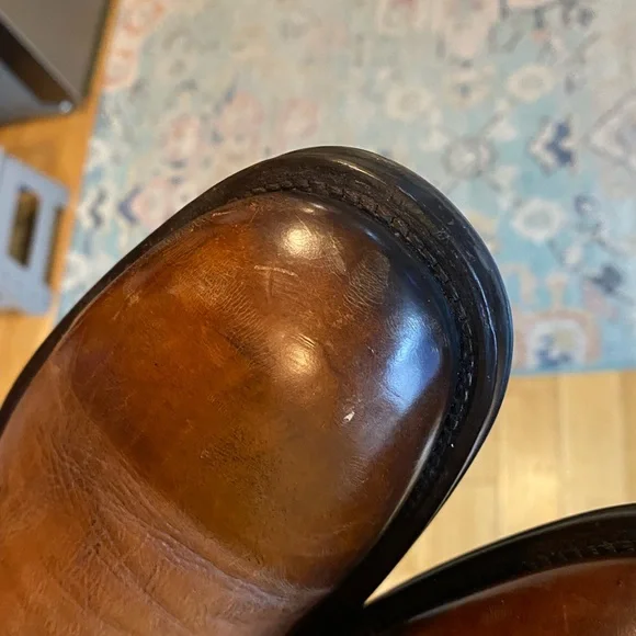 TO BOOT NEW YORK Adam Derrick Men's Brown Leather Boot Ankle Italy 11 46512 - Picture 8 of 10